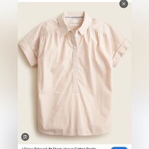 J Crew Striped Cotton Popover